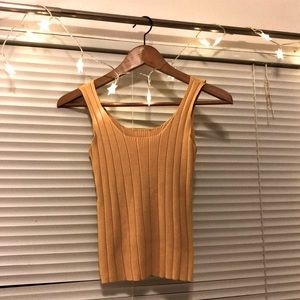 Stretchy Rib-knit Tank Top from Taiwan, XS